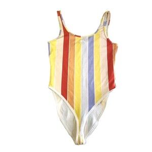 Nike Women’s Retro Bodysuit S Multicolor Striped One Piece Streetwear